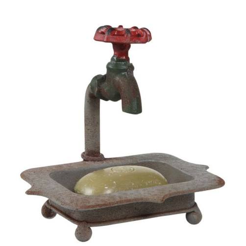 Iron soap holder with faucet -  - D. Luxe Home Nashville, TN